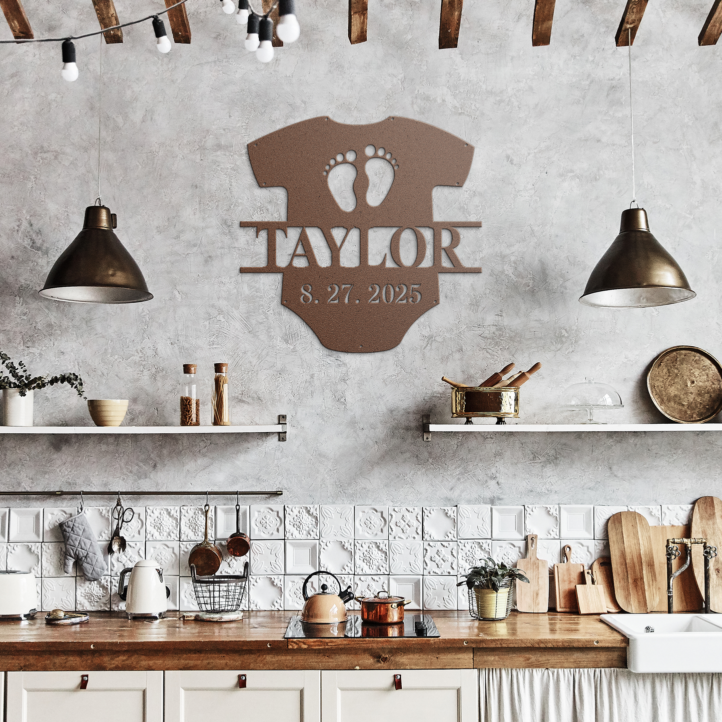 Baby_Shirt_Metal_Sign_Copper_Rustic_Kitchen_Mockup.png