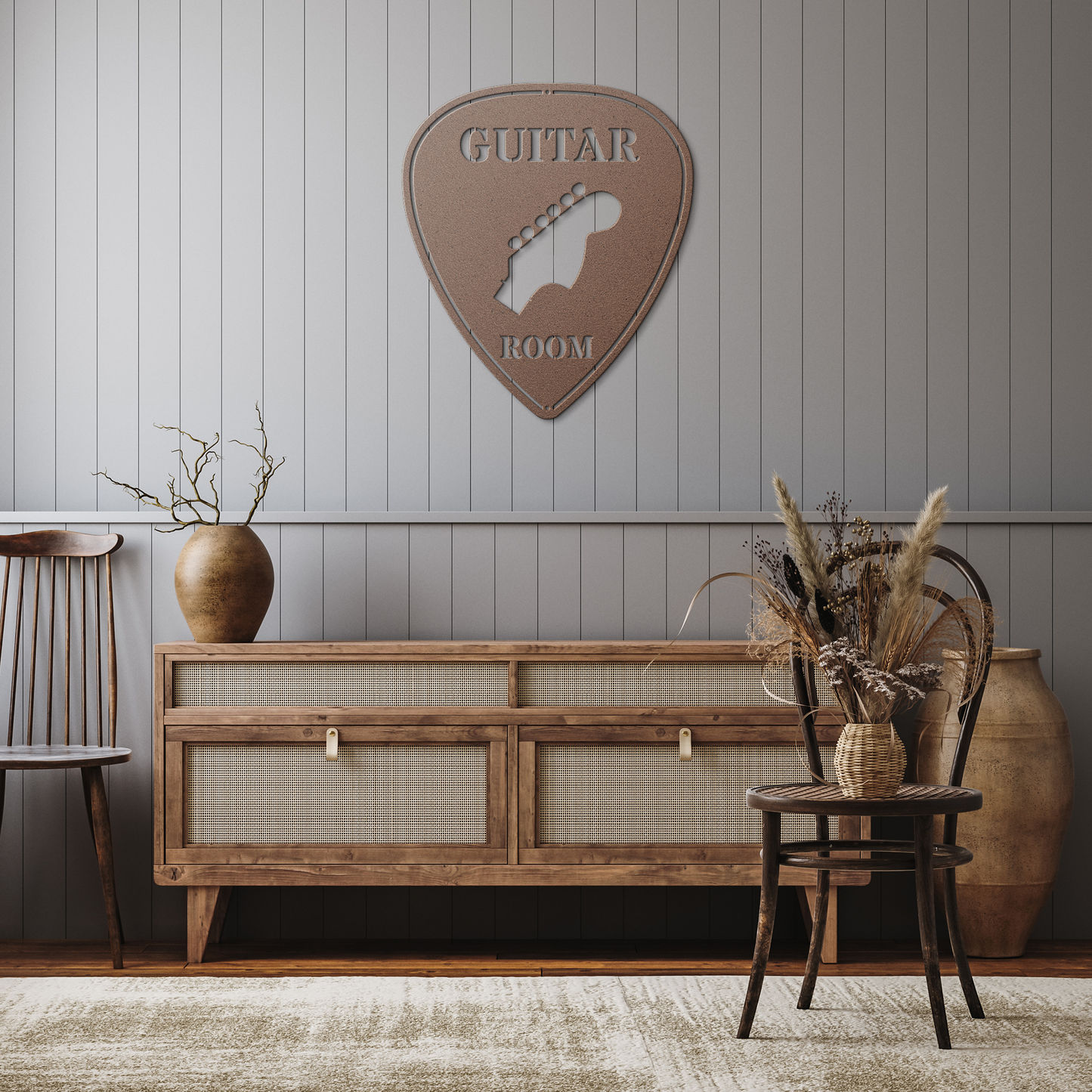 Guitar_Metal_Decor_Copper_Rustic_Hallway_Mockup.png