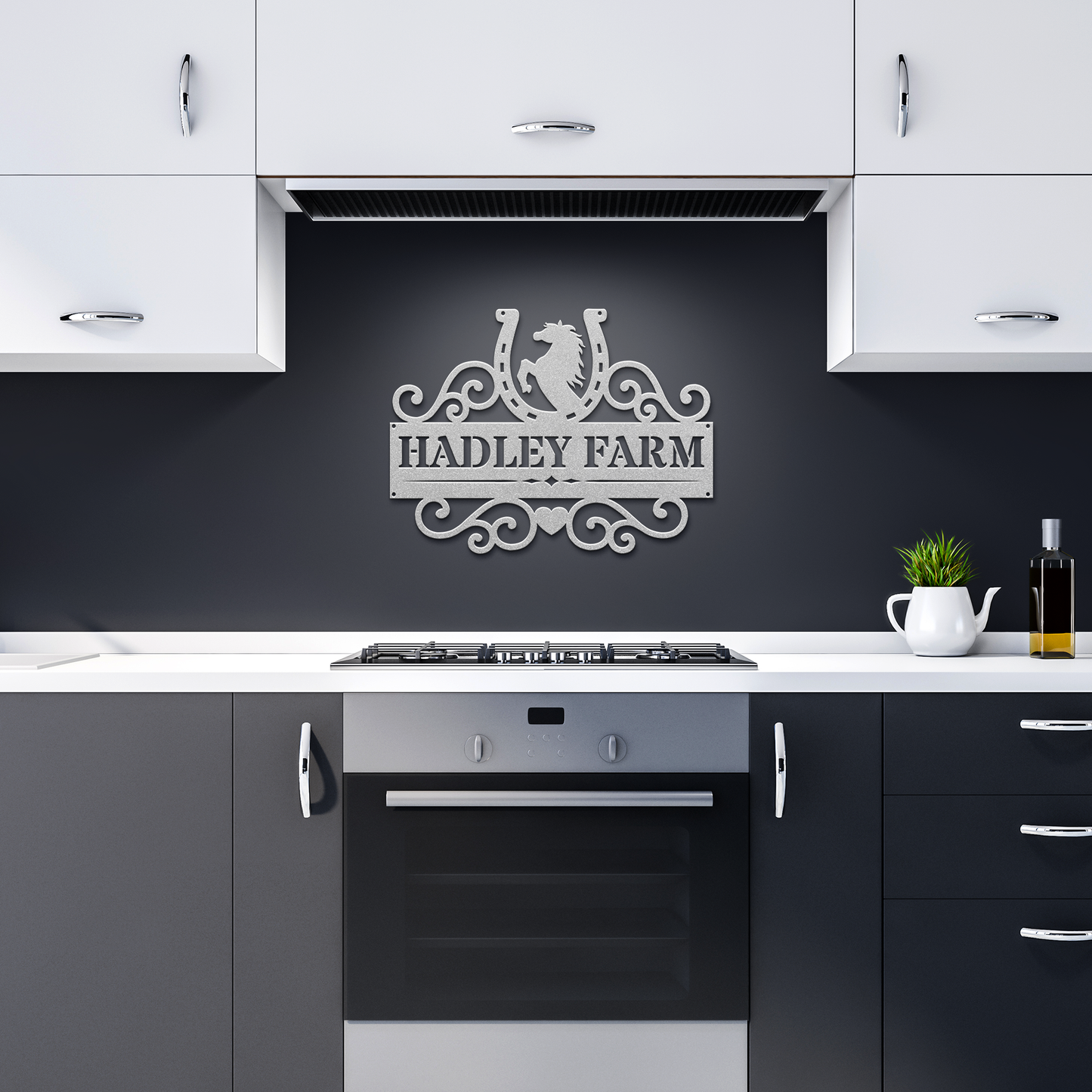 Horse_Shoe_Metal_Sign_Silver_Dark_Kitchen_Mockup.png