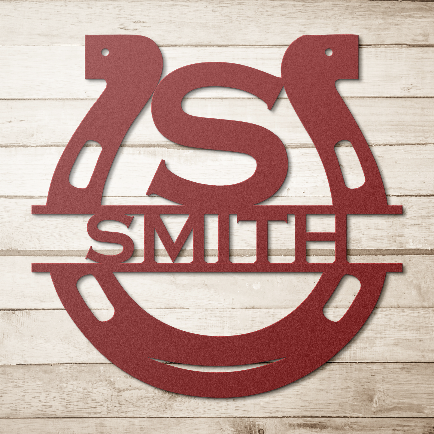 Monogram_Horseshoe_Red_Simple_Wood_BKGD_Mockup.png