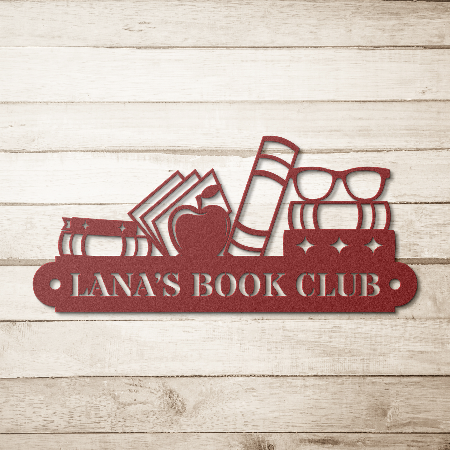 Book_Metal_Sign_Red_Simple_Wood_BKGD_Mockup.png
