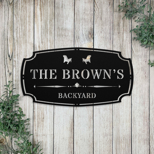 Backyard Metal Decor