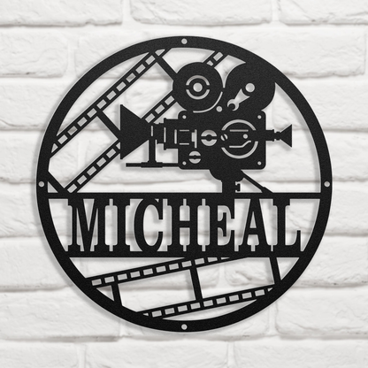 Film Metal Sign