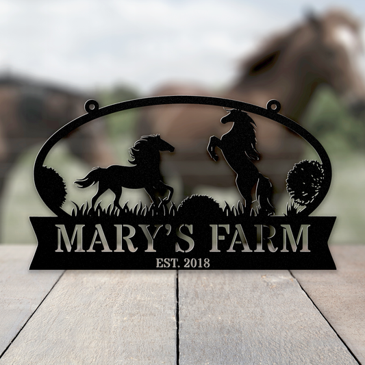 Horse Metal Decor