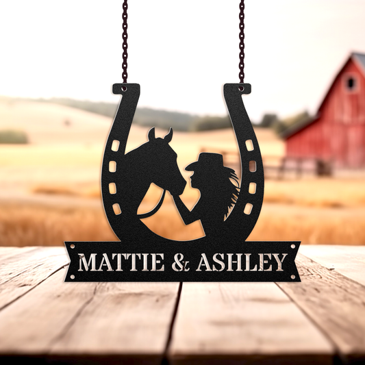 Horseshoe Horse Decor