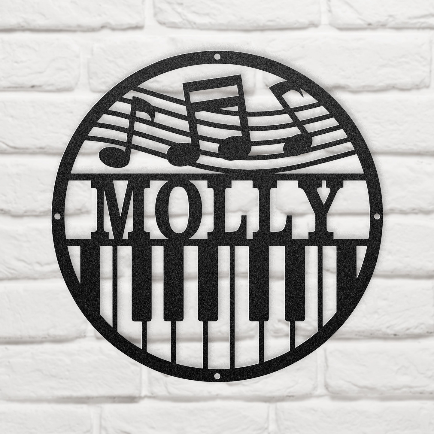 Piano Metal Sign