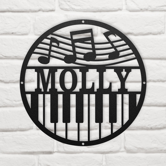 Piano Metal Sign