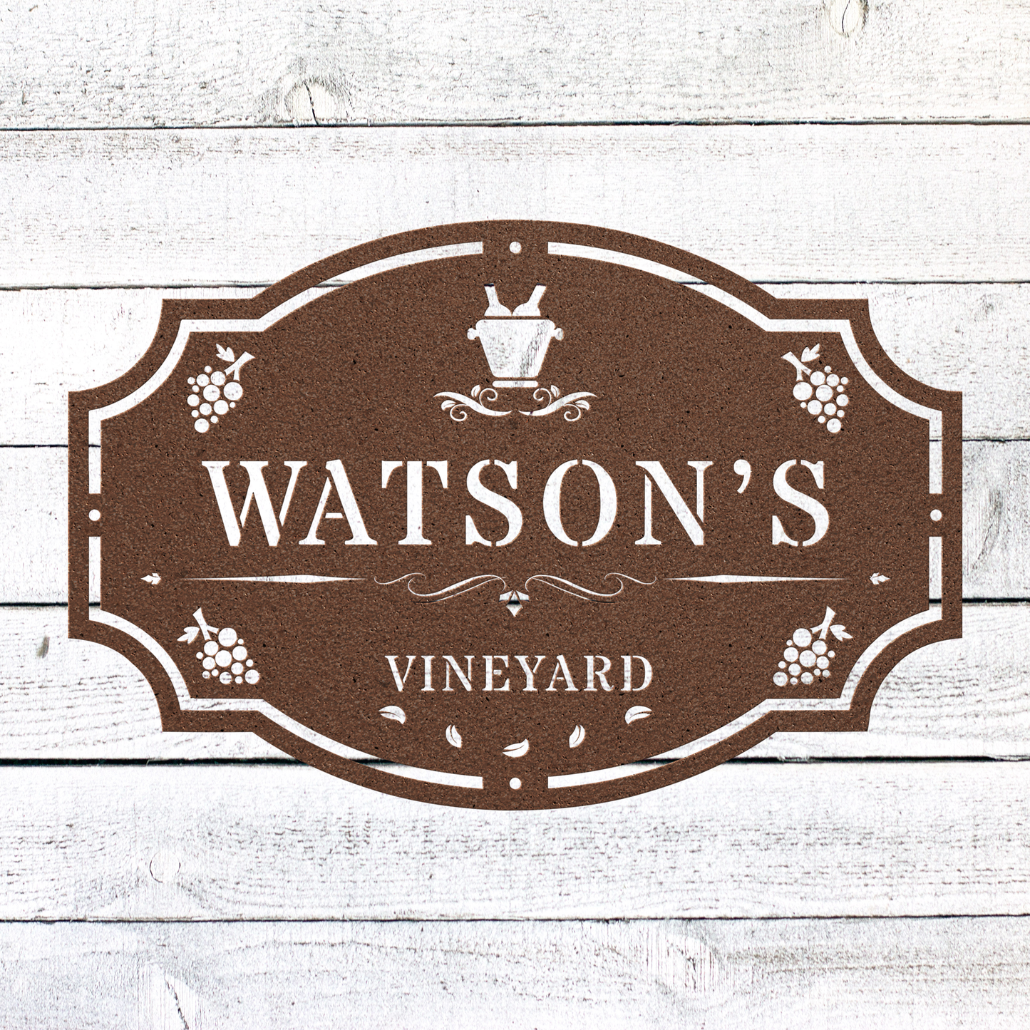 Grape & Wine Sign