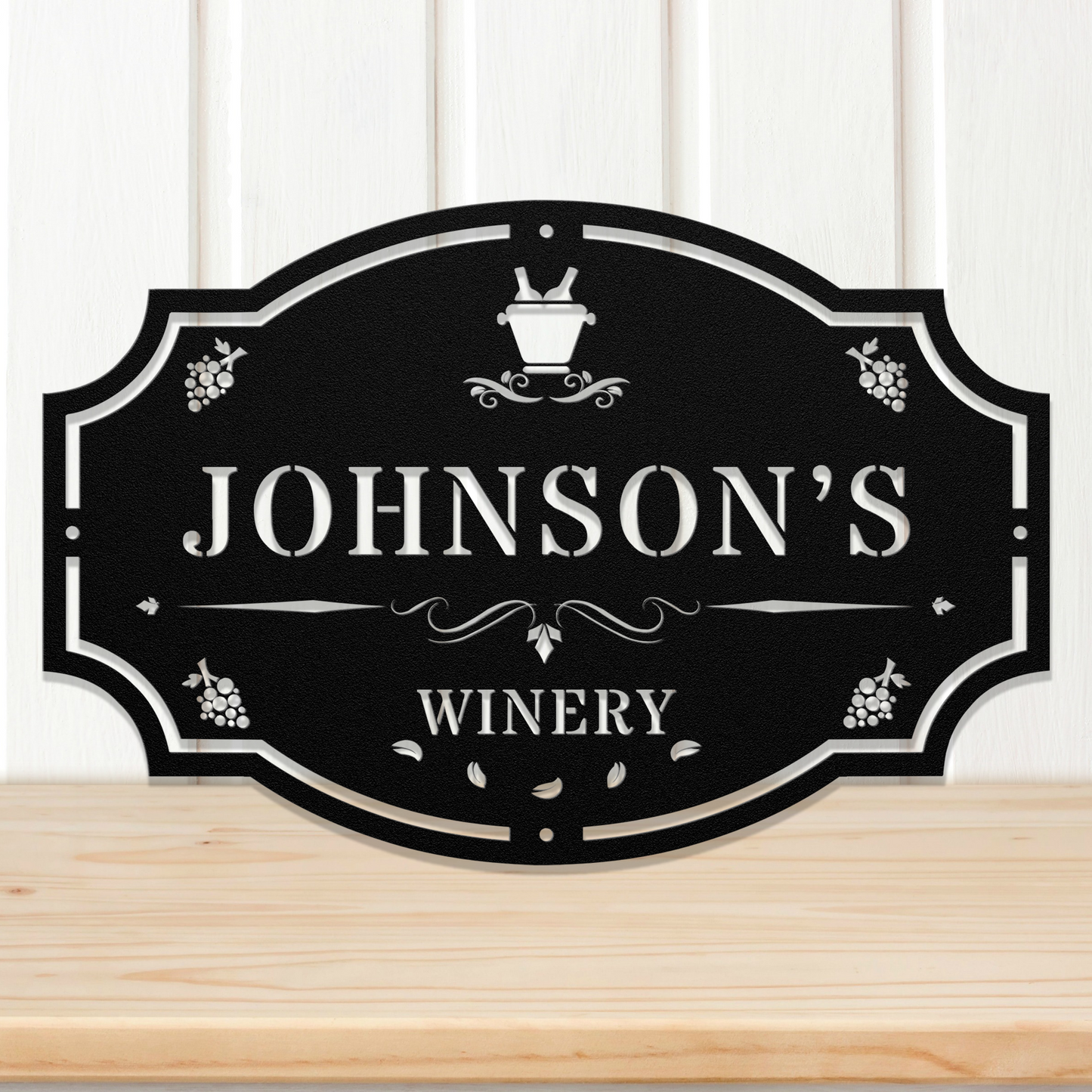 Grape & Wine Sign